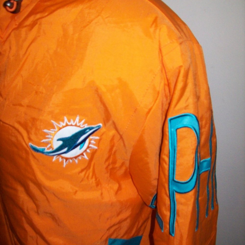 MIAMI DOLPHINS Starter KNOCKOUT Hooded Jacket MEDIUM, LARGE_4